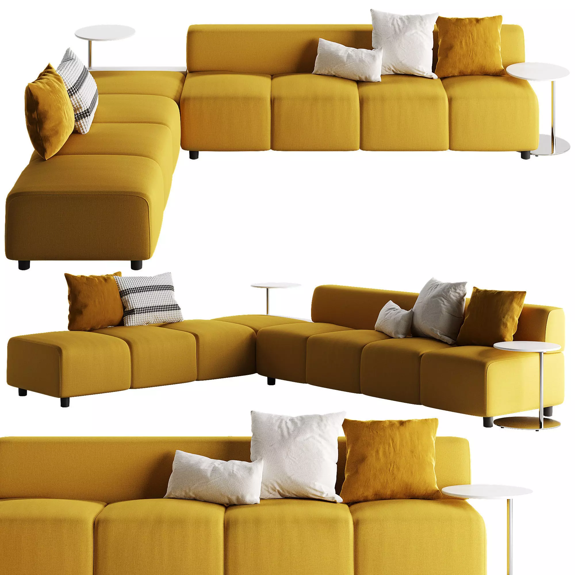 Coalesse Await Lounge System 3D model_0