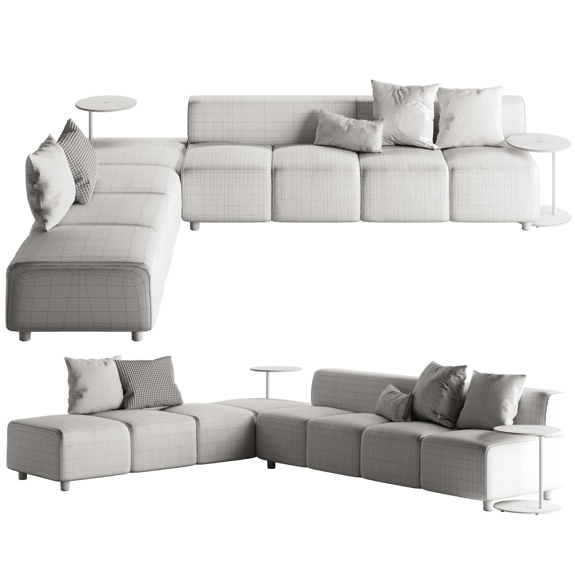 Coalesse Await Lounge System 3D model_5