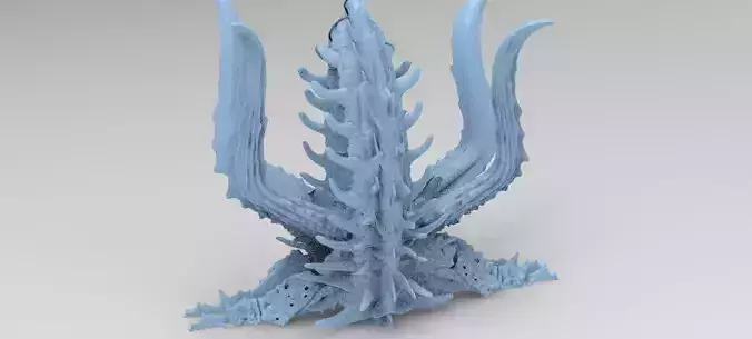 Alien Dragon God Bone Structure 2  3D model