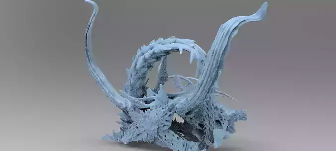 Alien Dragon God Bone Structure 6