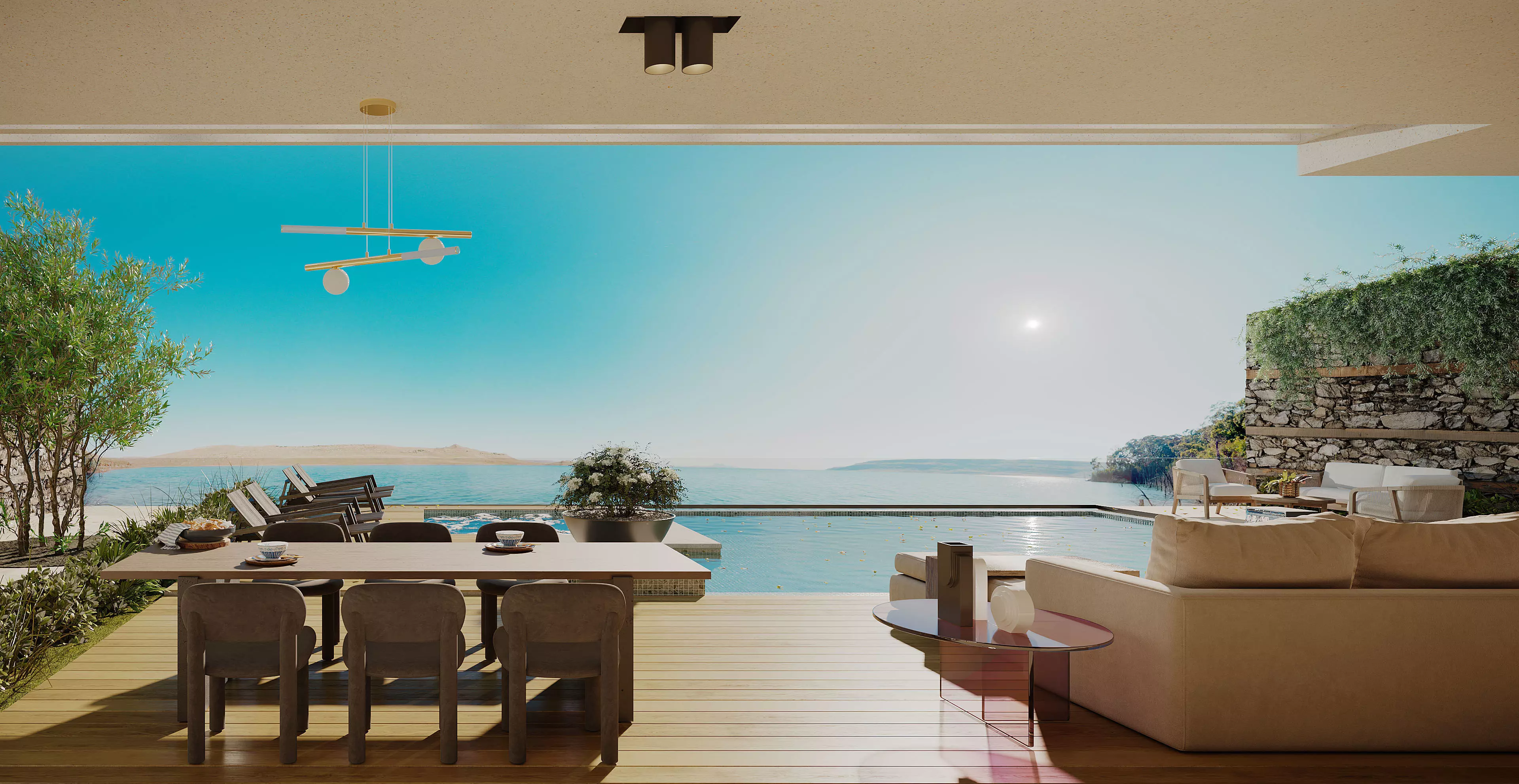 Terrace Pool 3D model_0