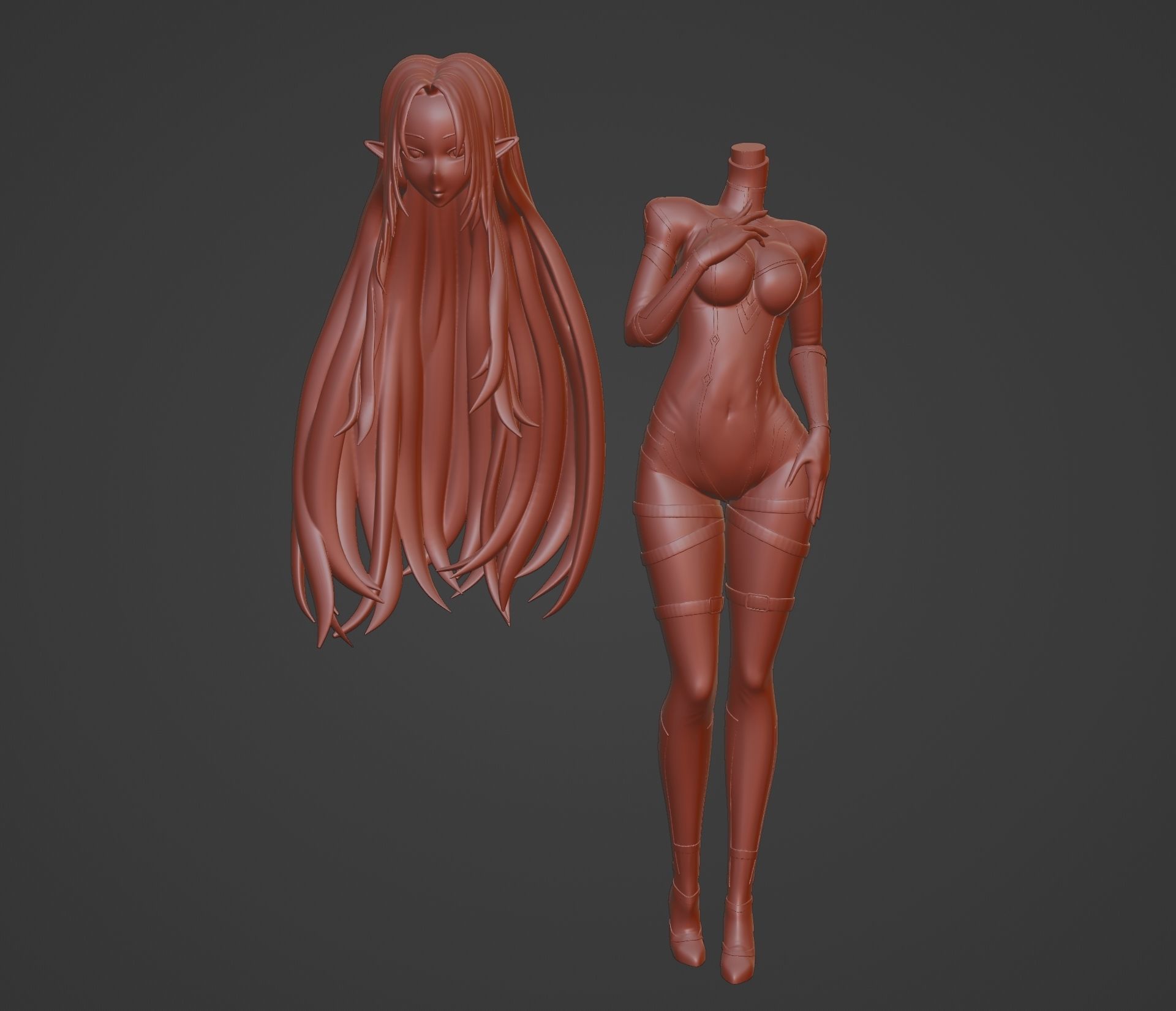 Alpha -  The Eminence in Shadow 3D print model_7