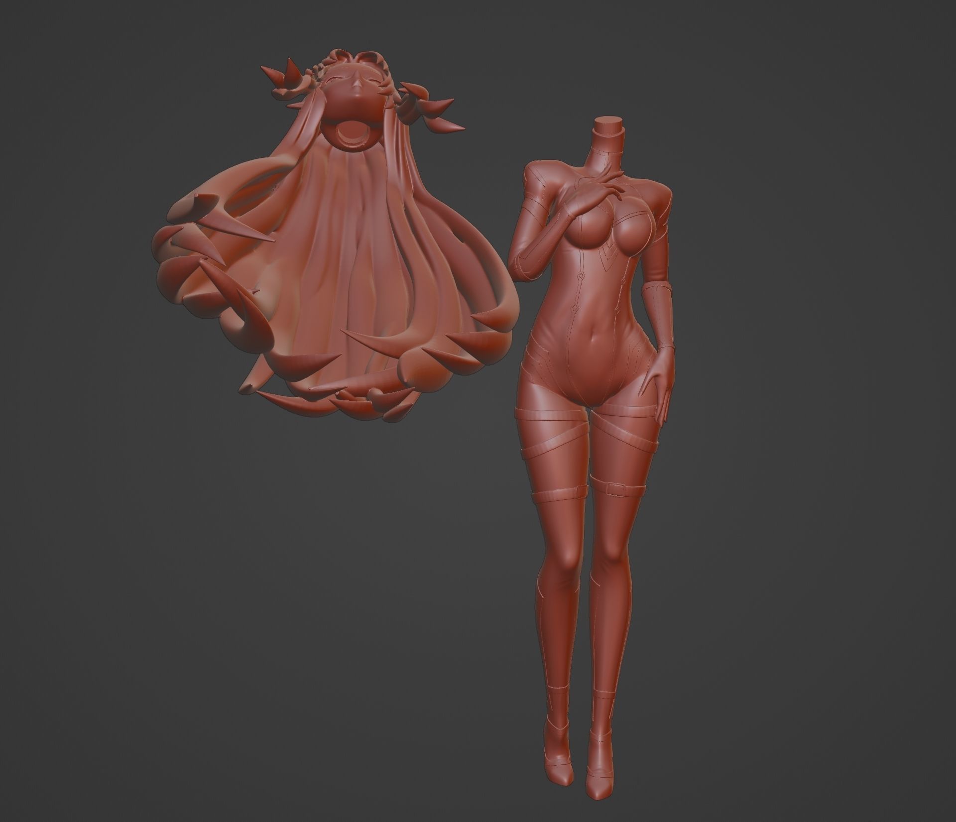 Alpha -  The Eminence in Shadow 3D print model_8