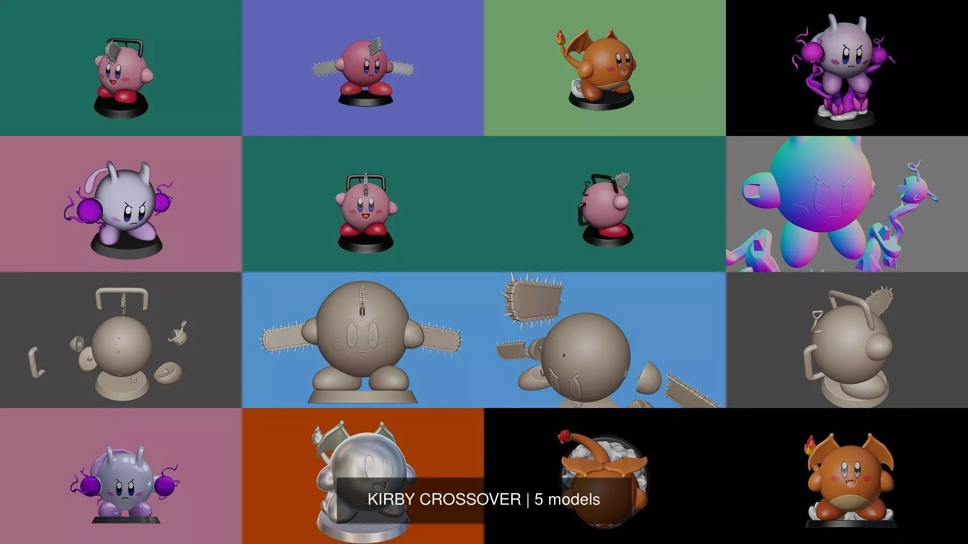 KIRBY CROSSOVER 3D Model Collection_0