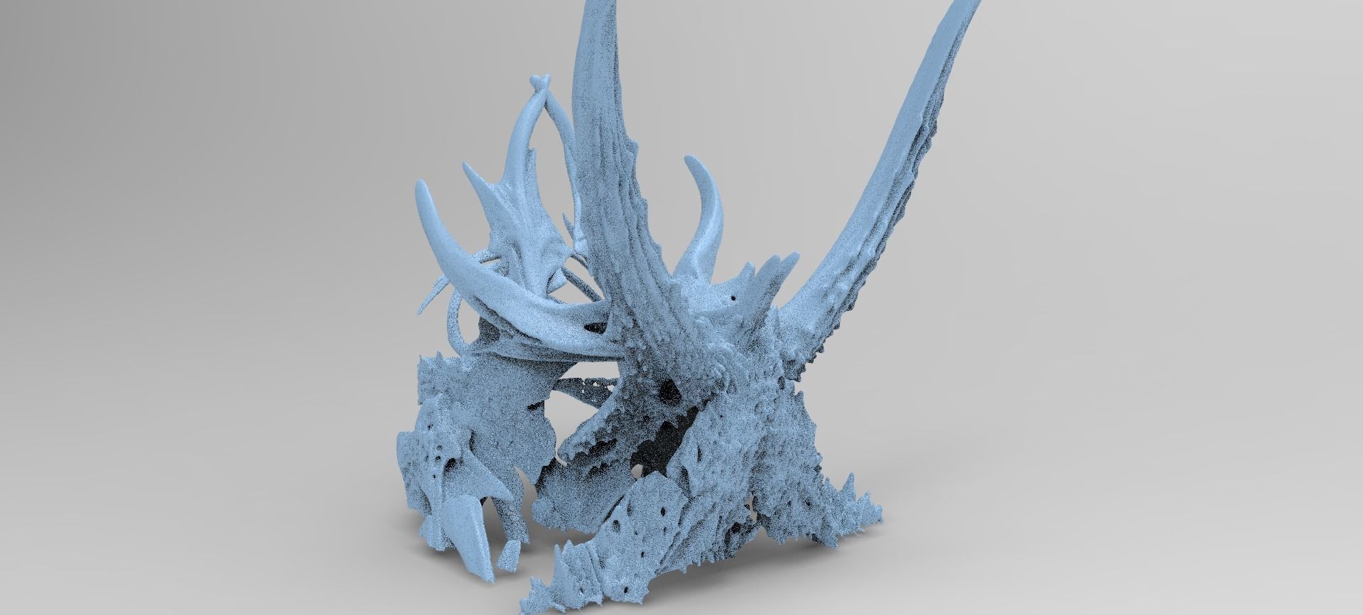 Alien Dragon God Bone Structure 10  3D model_1