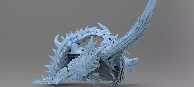 Alien Dragon God Bone Structure 14