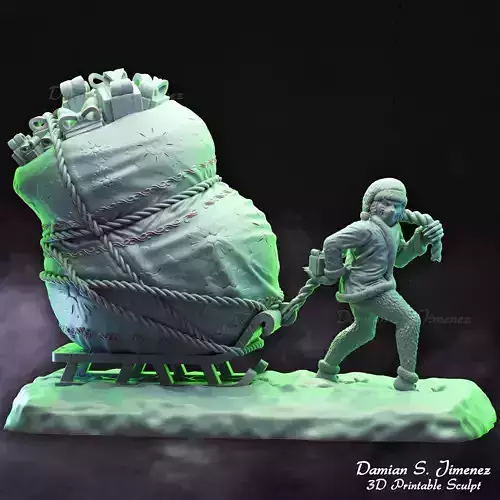 The Grinch  3D Sculpture stl 3D print model