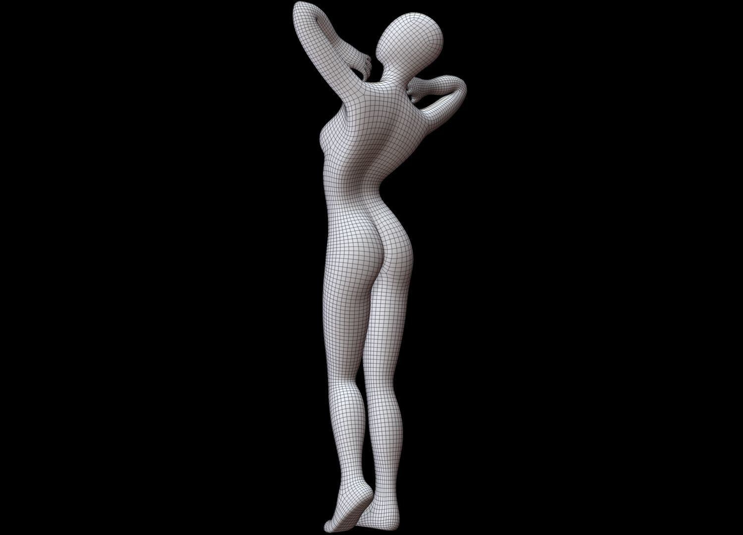 Mannequin Female 3D model_15