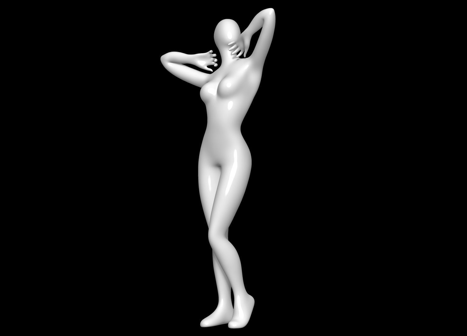 Mannequin Female 3D model_7