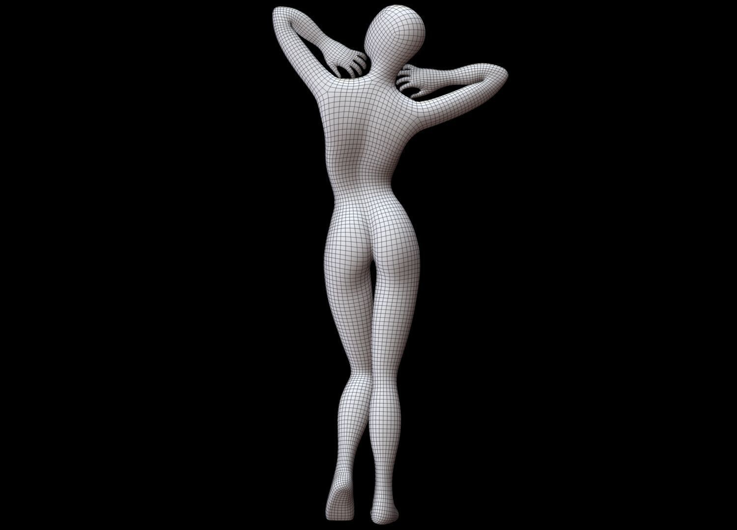 Mannequin Female 3D model_14