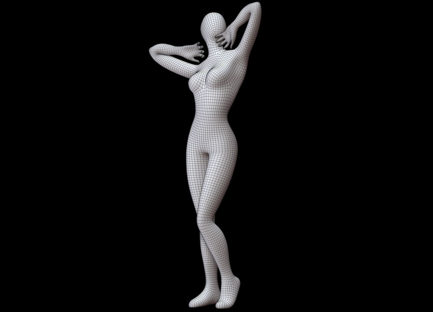 Mannequin Female 3D model_17