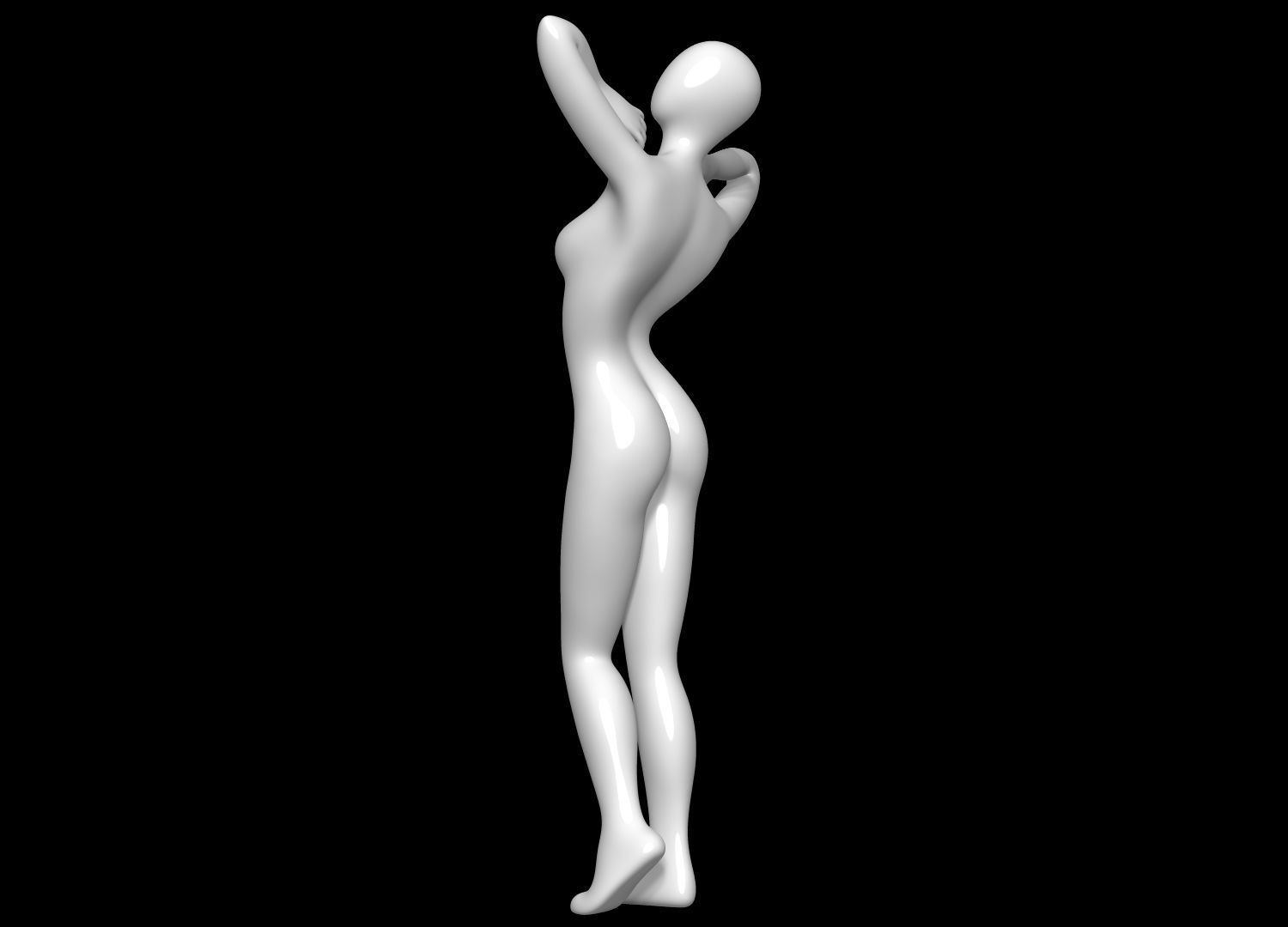 Mannequin Female 3D model_5