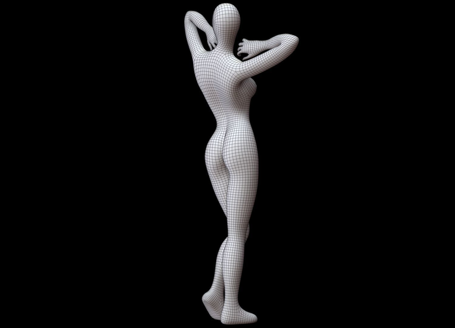 Mannequin Female 3D model_13