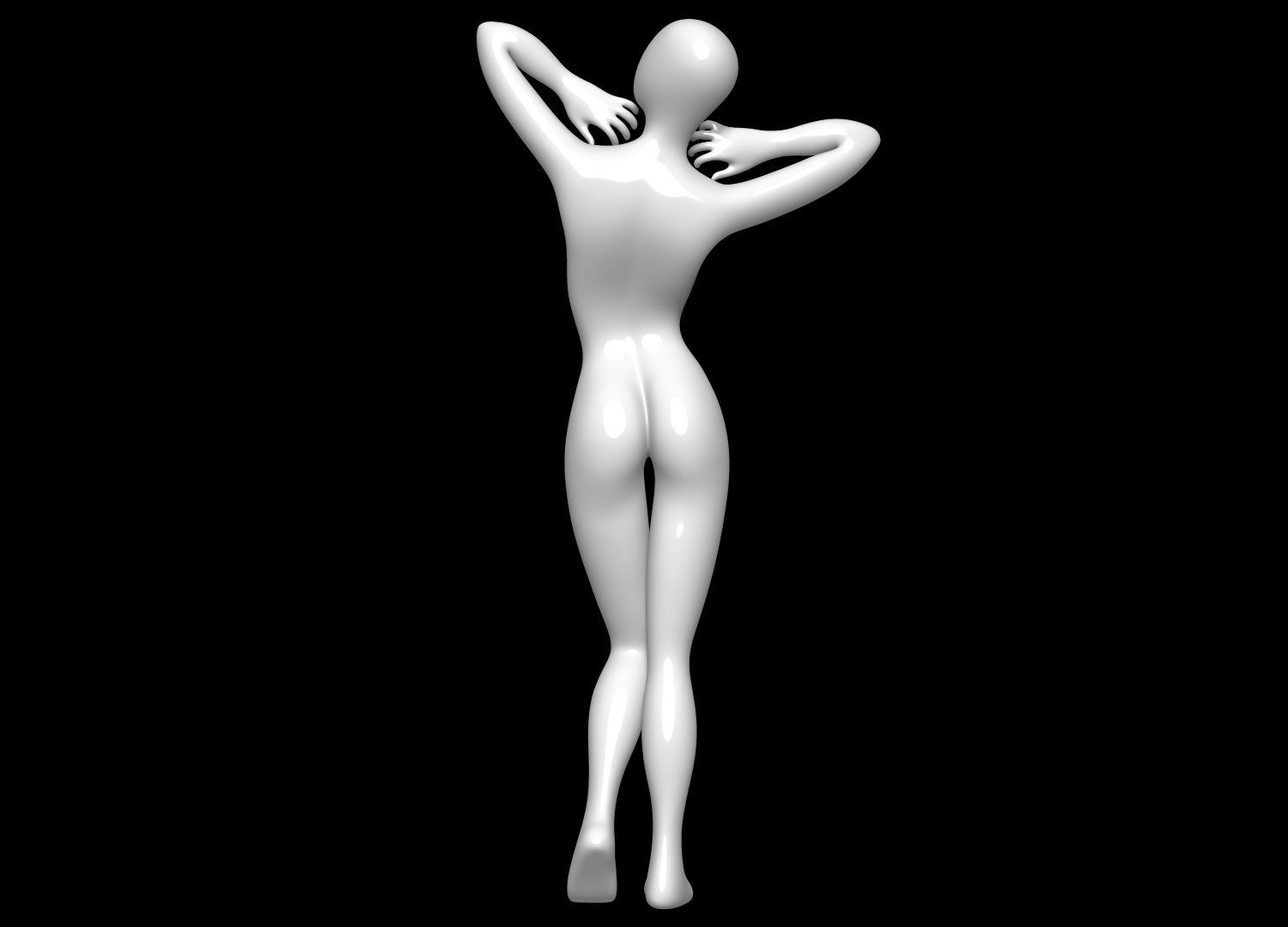 Mannequin Female 3D model_4
