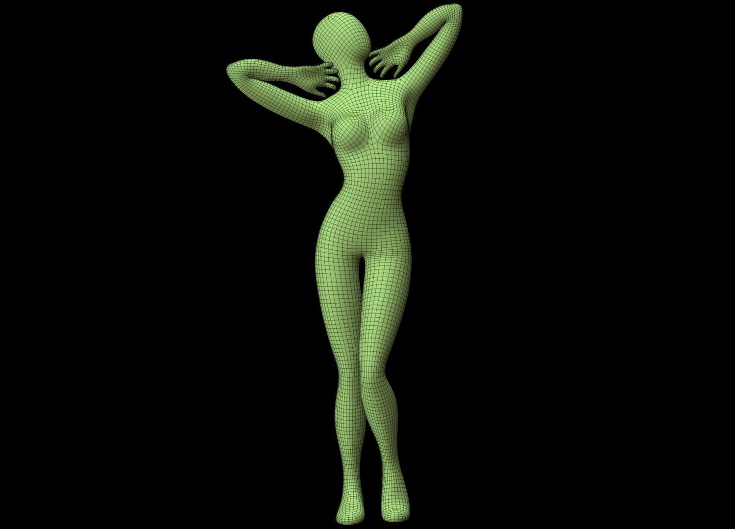 Mannequin Female 3D model_20