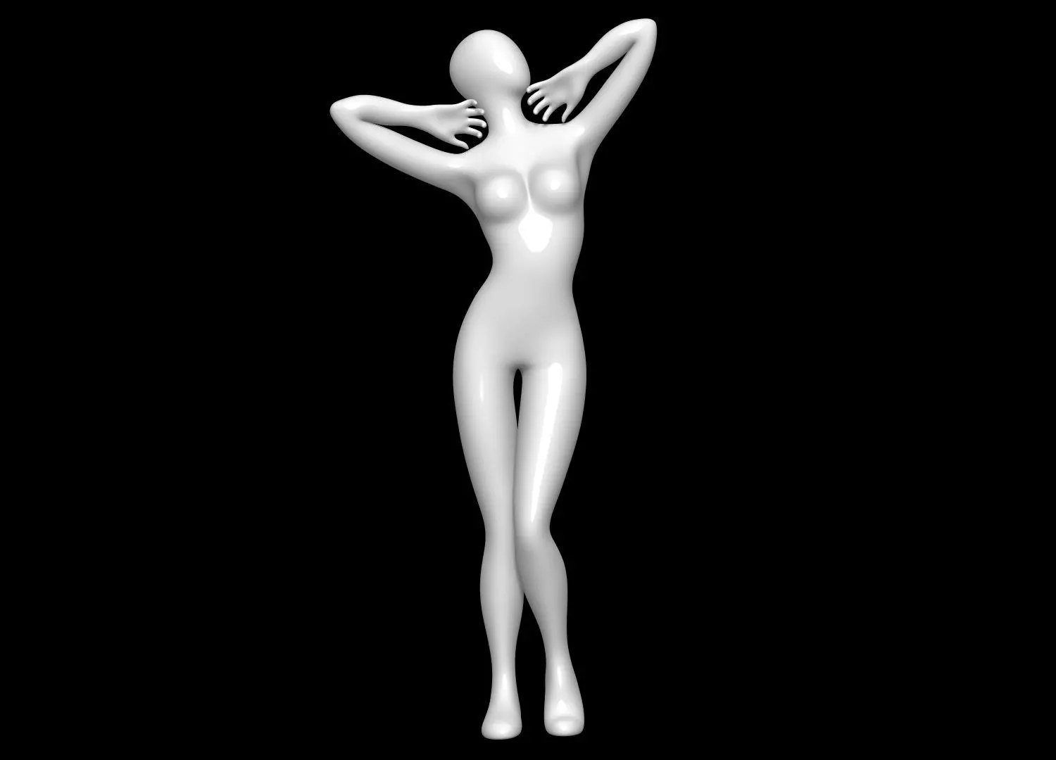 Mannequin Female 3D model_0