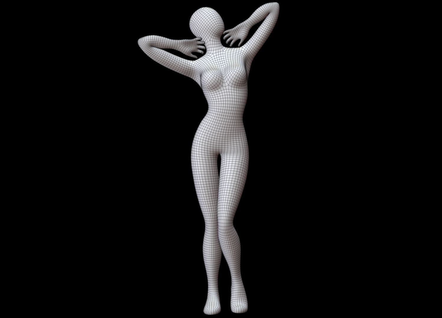 Mannequin Female 3D model_10