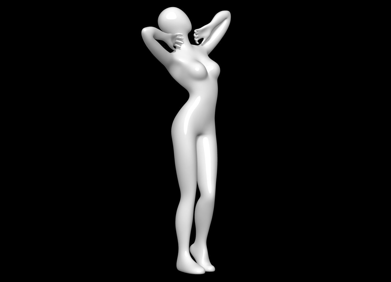 Mannequin Female 3D model_1