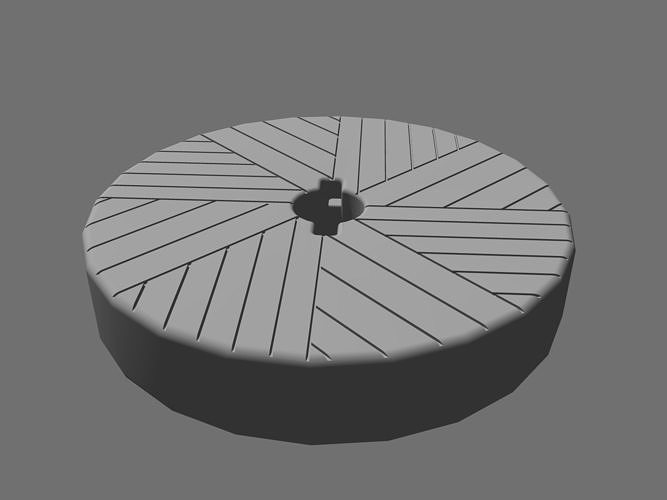 Gristmill Millstone Free 3D model