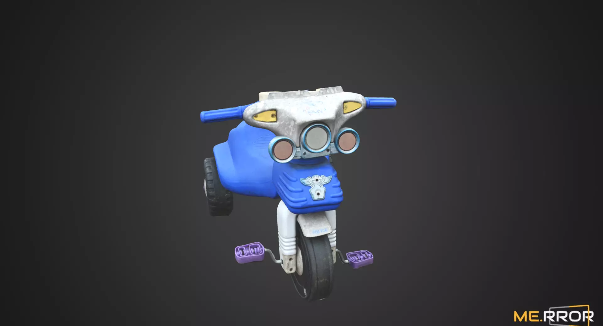 Blue Tricycle 3D model