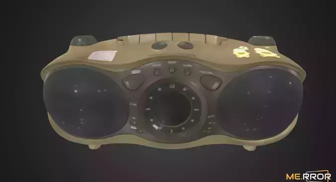 Vintage Cassette Radio 1 3D model