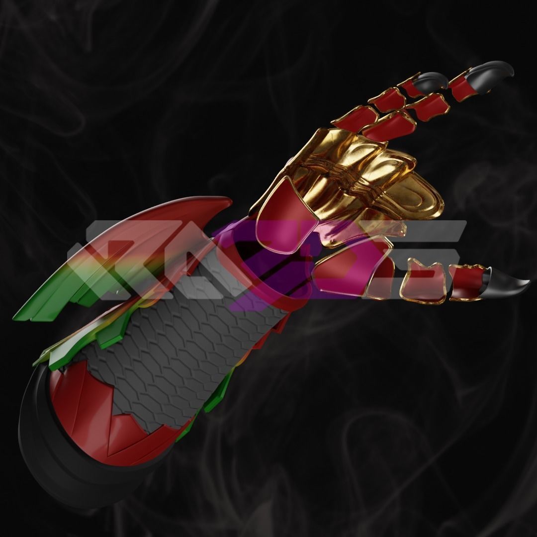 Ankh hand armor 3D print model_3