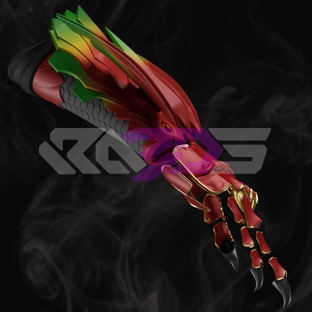 Ankh hand armor 3D print model_2