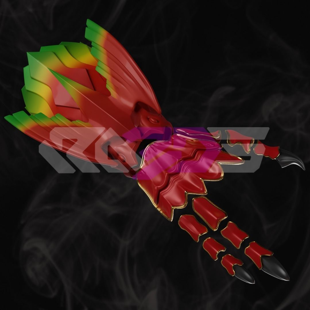 Ankh hand armor 3D print model_1