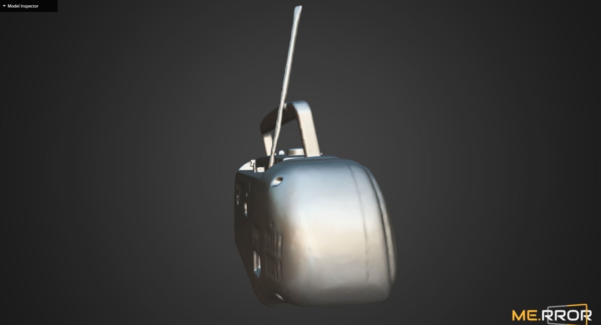 Vintage Cassette Radio 3 3D model_12