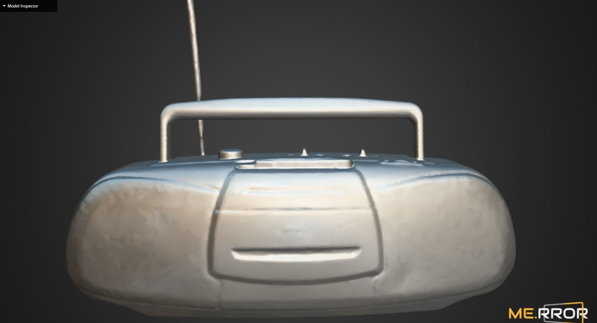 Vintage Cassette Radio 3 3D model_9