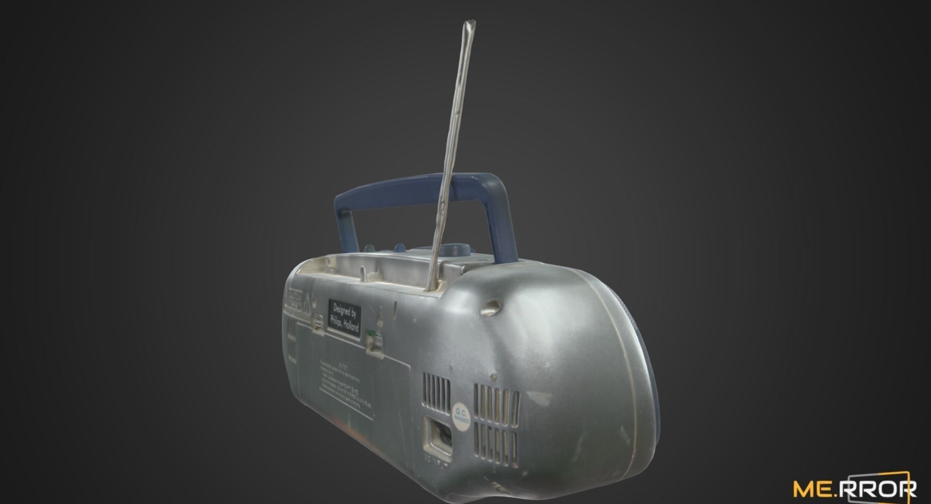 Vintage Cassette Radio 3 3D model_3