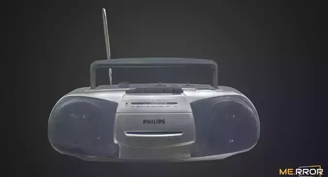 Vintage Cassette Radio 3 3D model