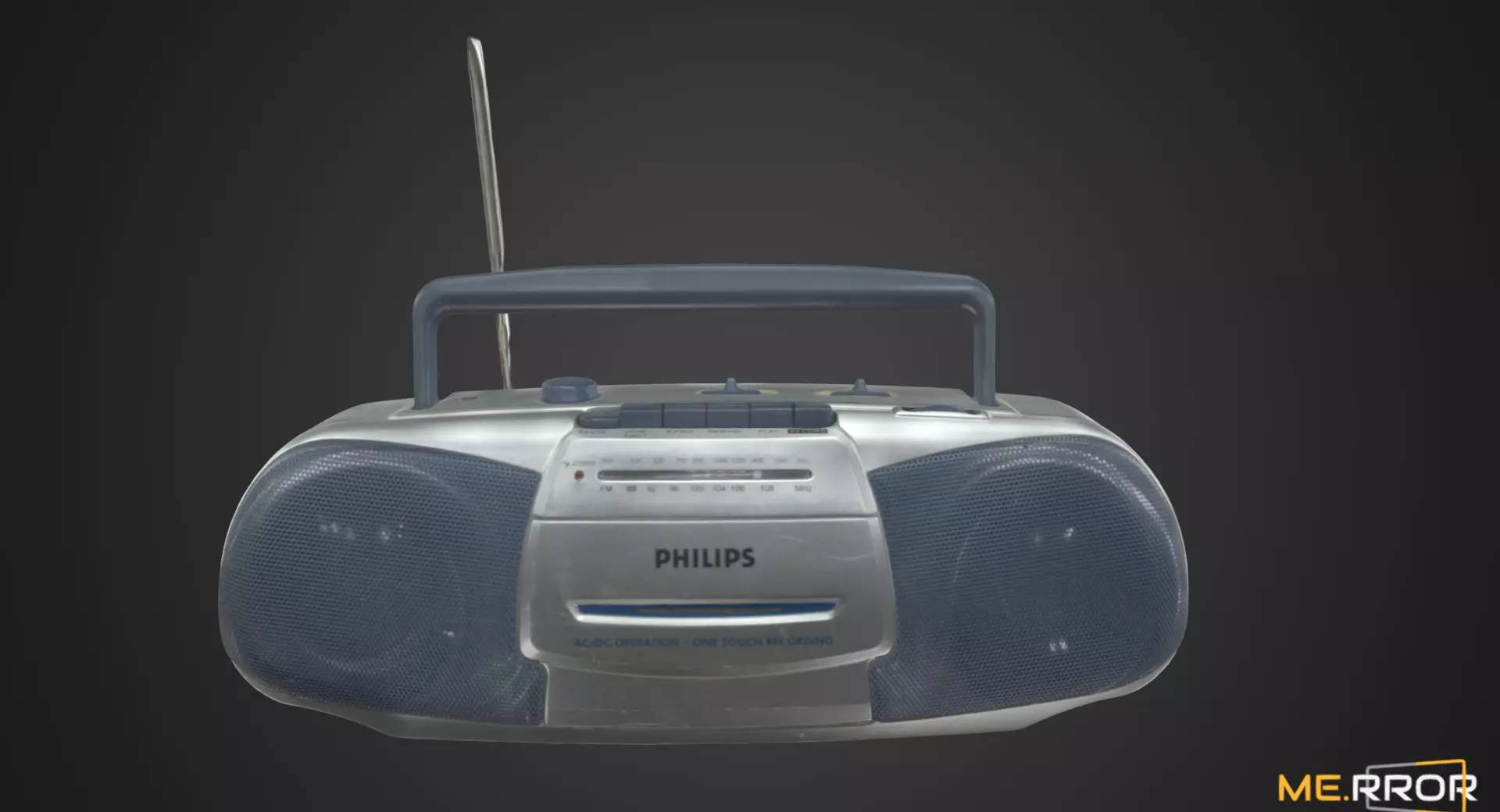 Vintage Cassette Radio 3 3D model_0