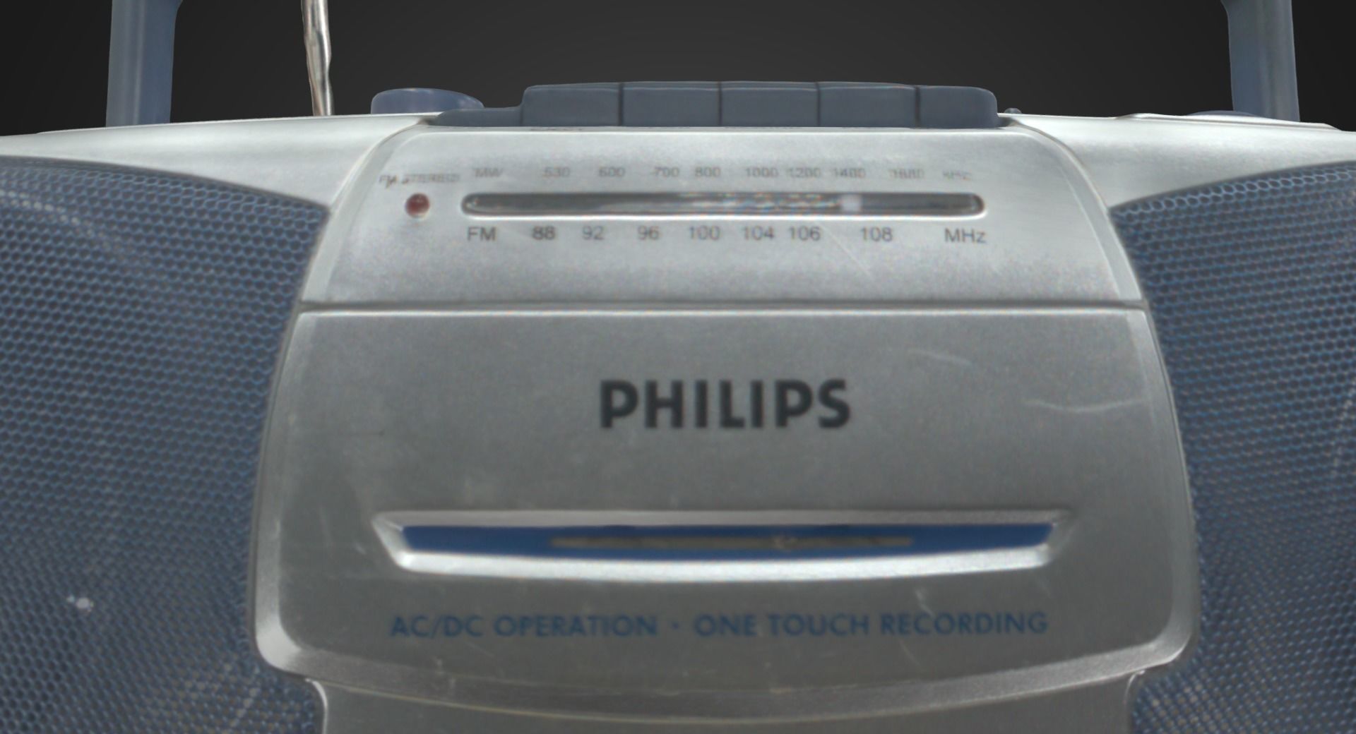 Vintage Cassette Radio 3 3D model_5