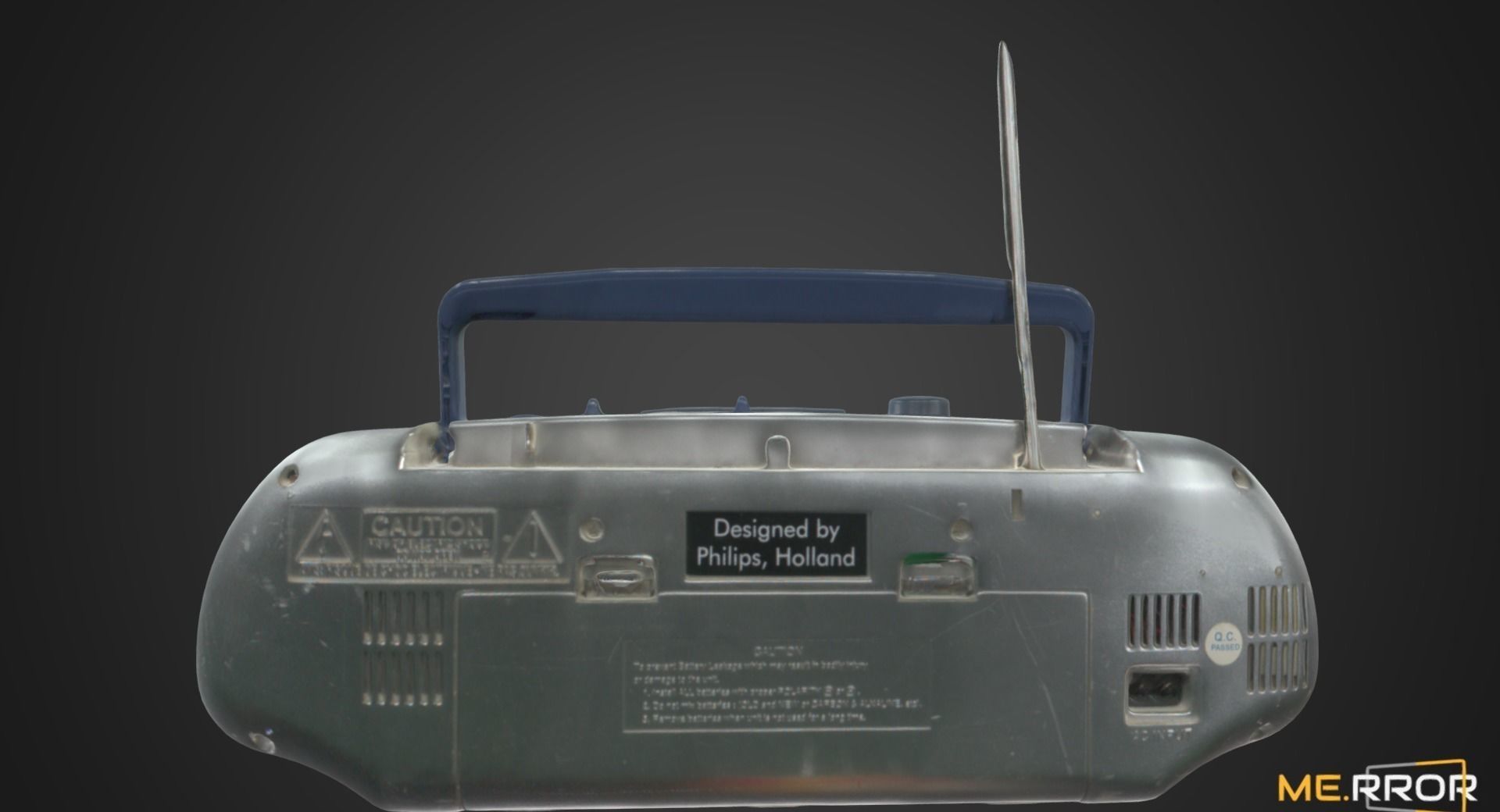 Vintage Cassette Radio 3 3D model_2
