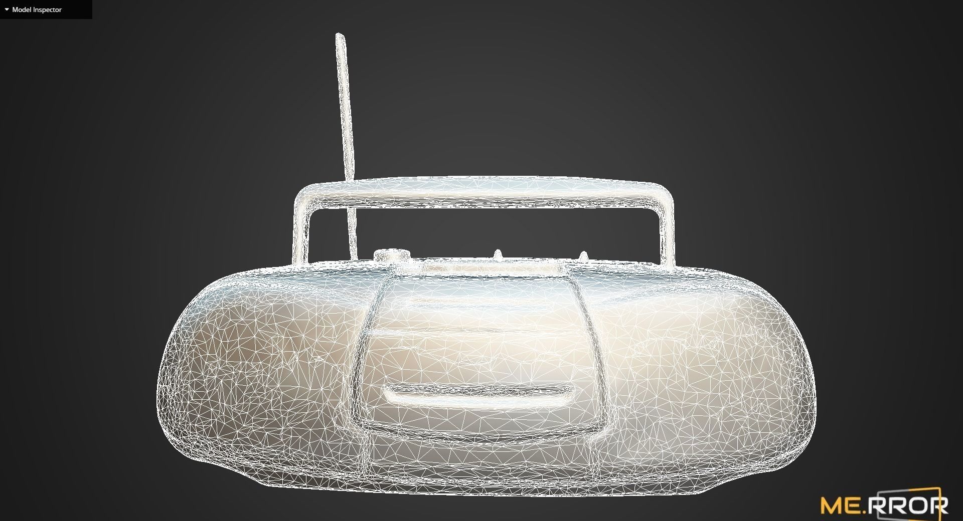 Vintage Cassette Radio 3 3D model_15