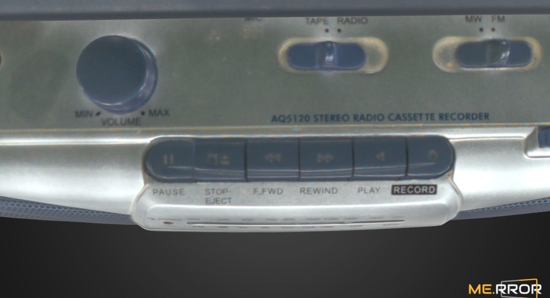 Vintage Cassette Radio 3 3D model_7