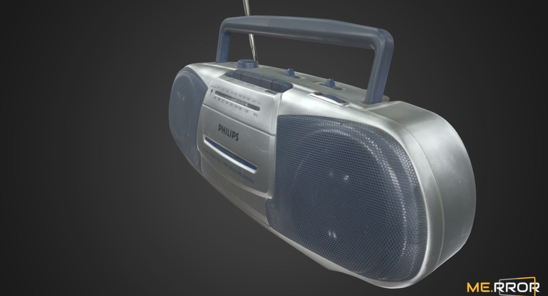 Vintage Cassette Radio 3 3D model_8