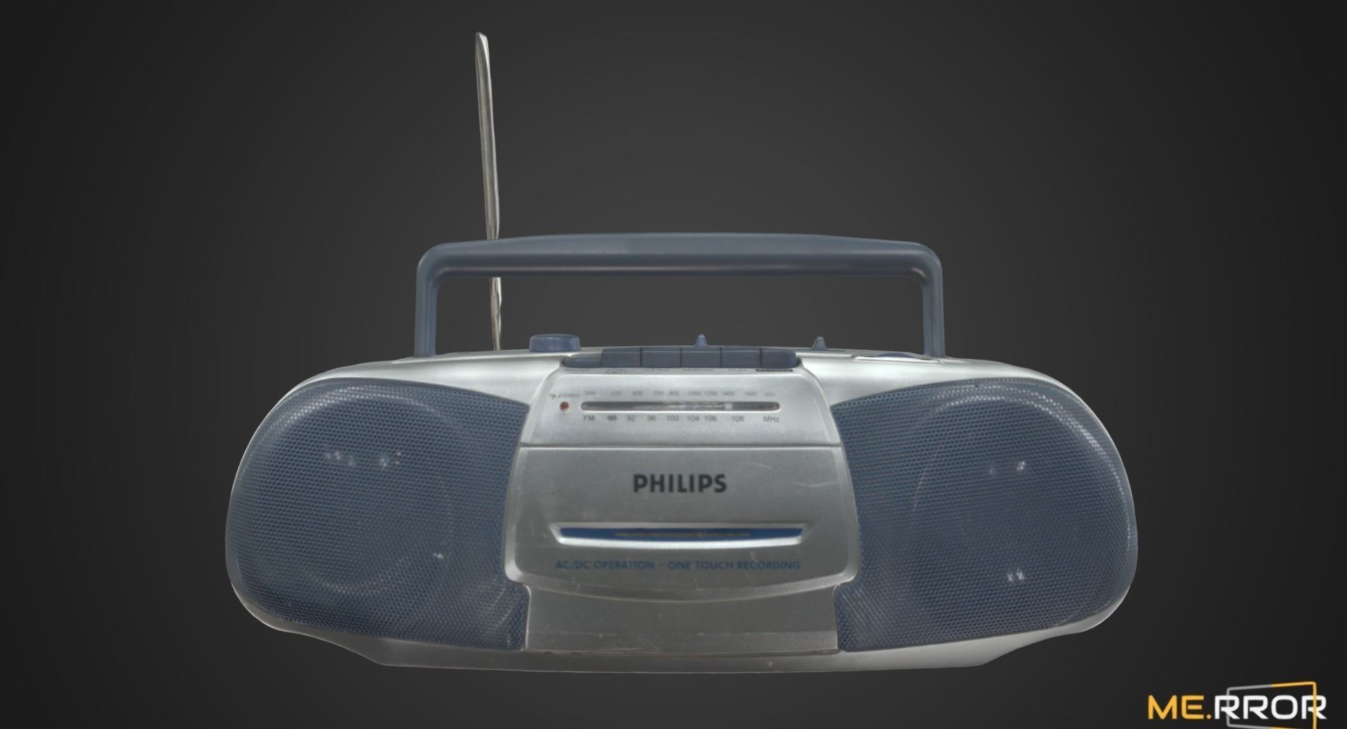 Vintage Cassette Radio 3 3D model_4