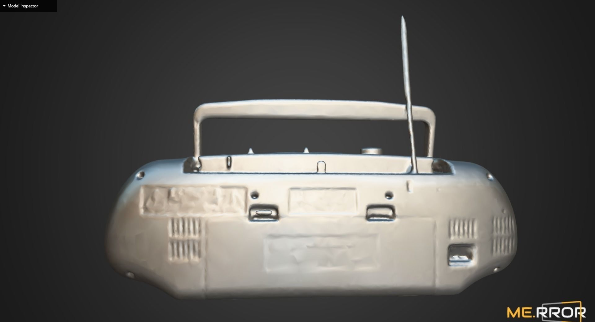 Vintage Cassette Radio 3 3D model_11