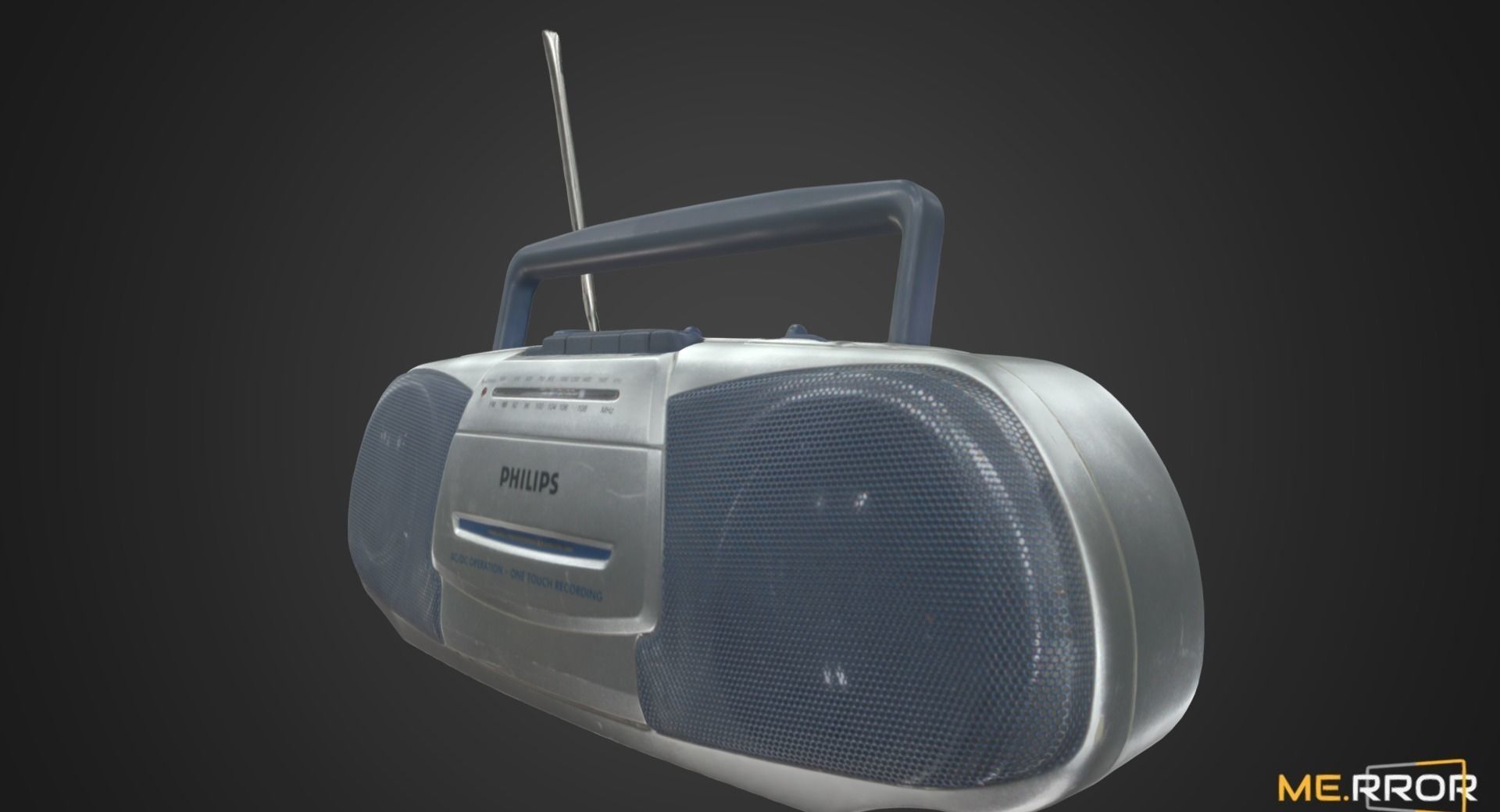 Vintage Cassette Radio 3 3D model_1