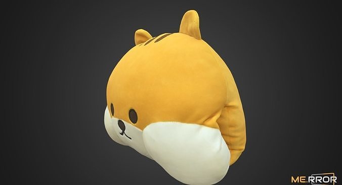 Squirrel Cushion 3D model 2