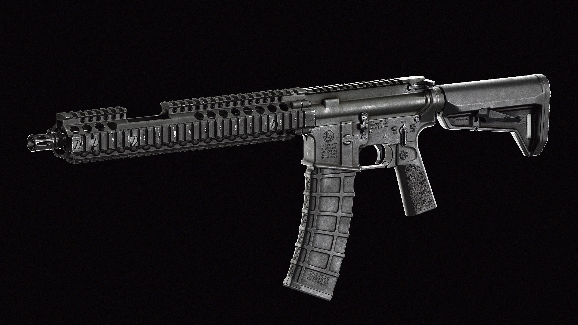 Magpul PMag40 Magazine Low-poly 3D model_7