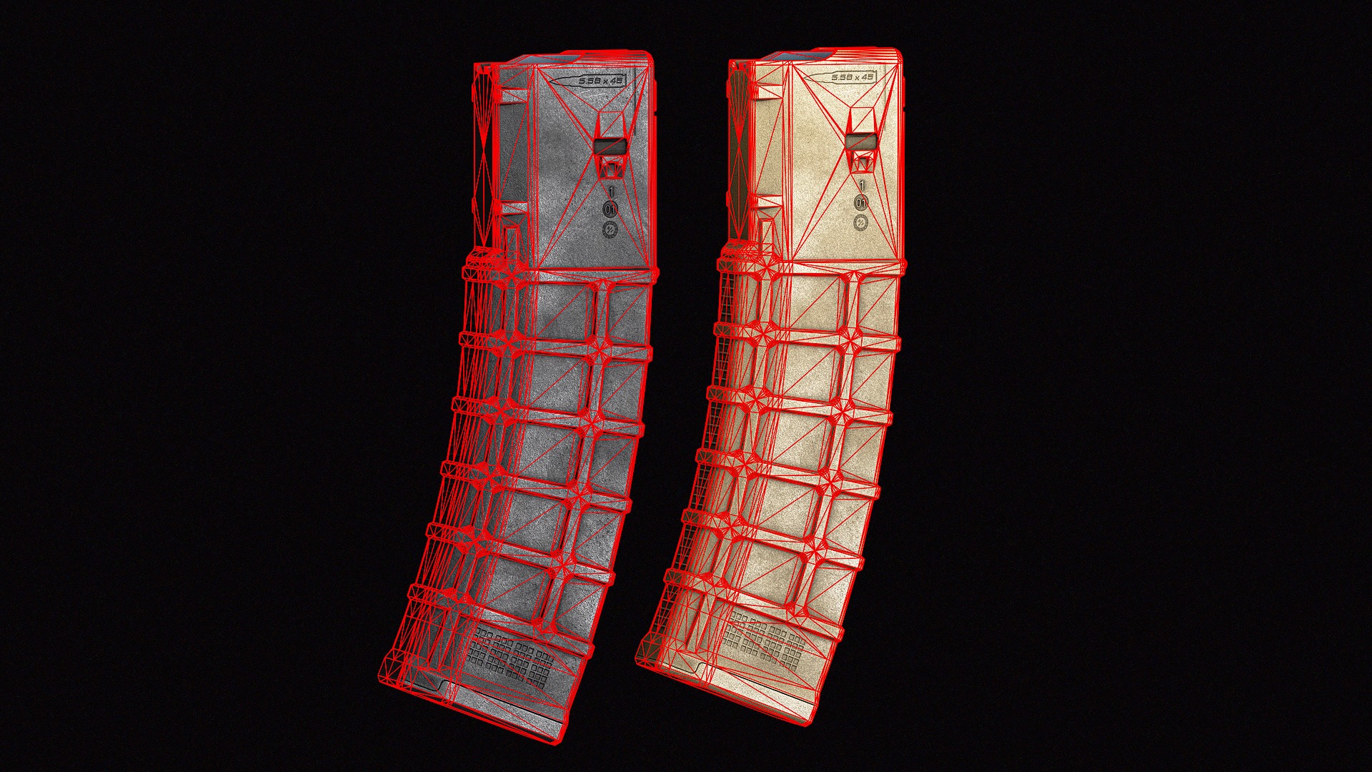 Magpul PMag40 Magazine Low-poly 3D model_9