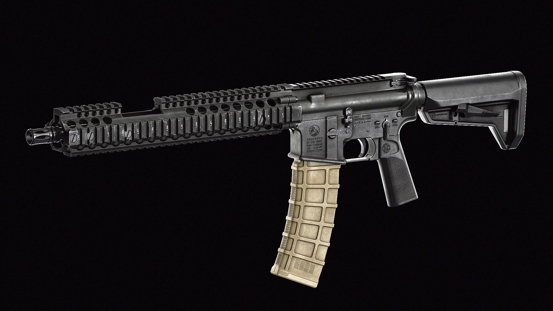 Magpul PMag40 Magazine Low-poly 3D model_8