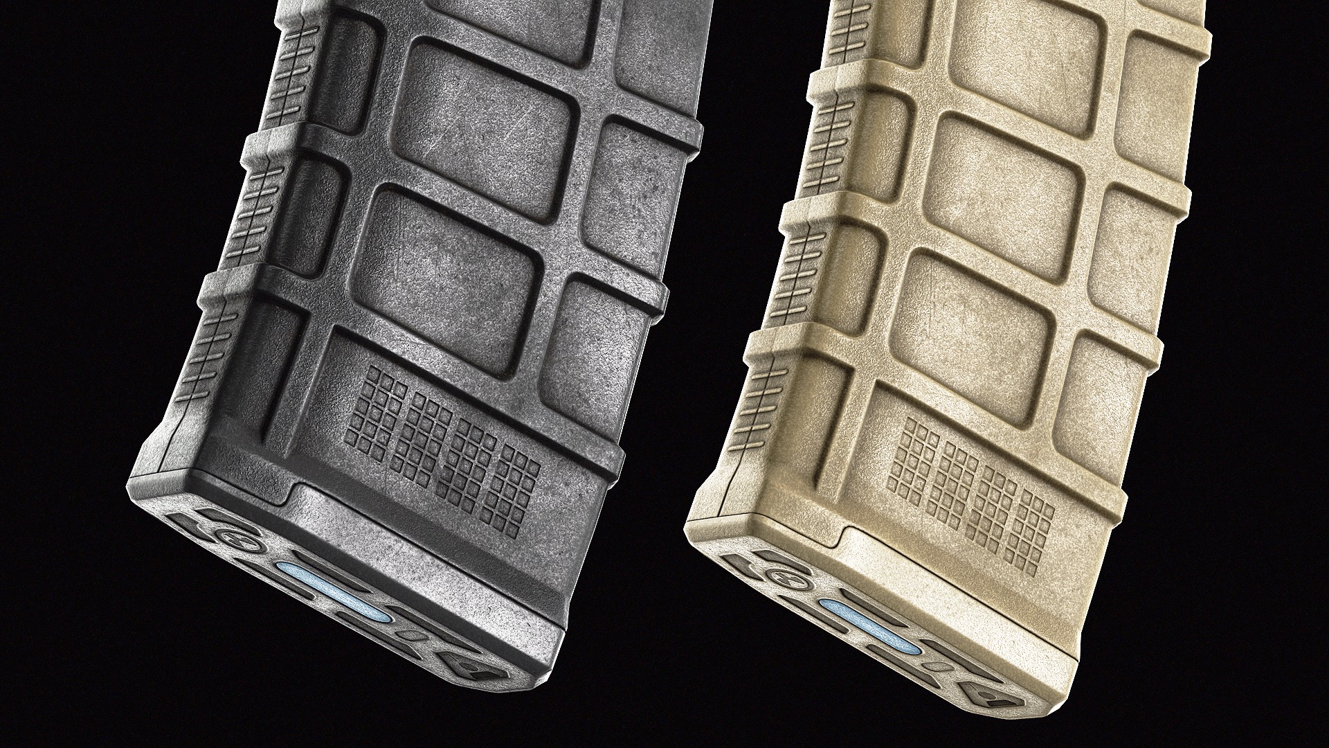 Magpul PMag40 Magazine Low-poly 3D model_6
