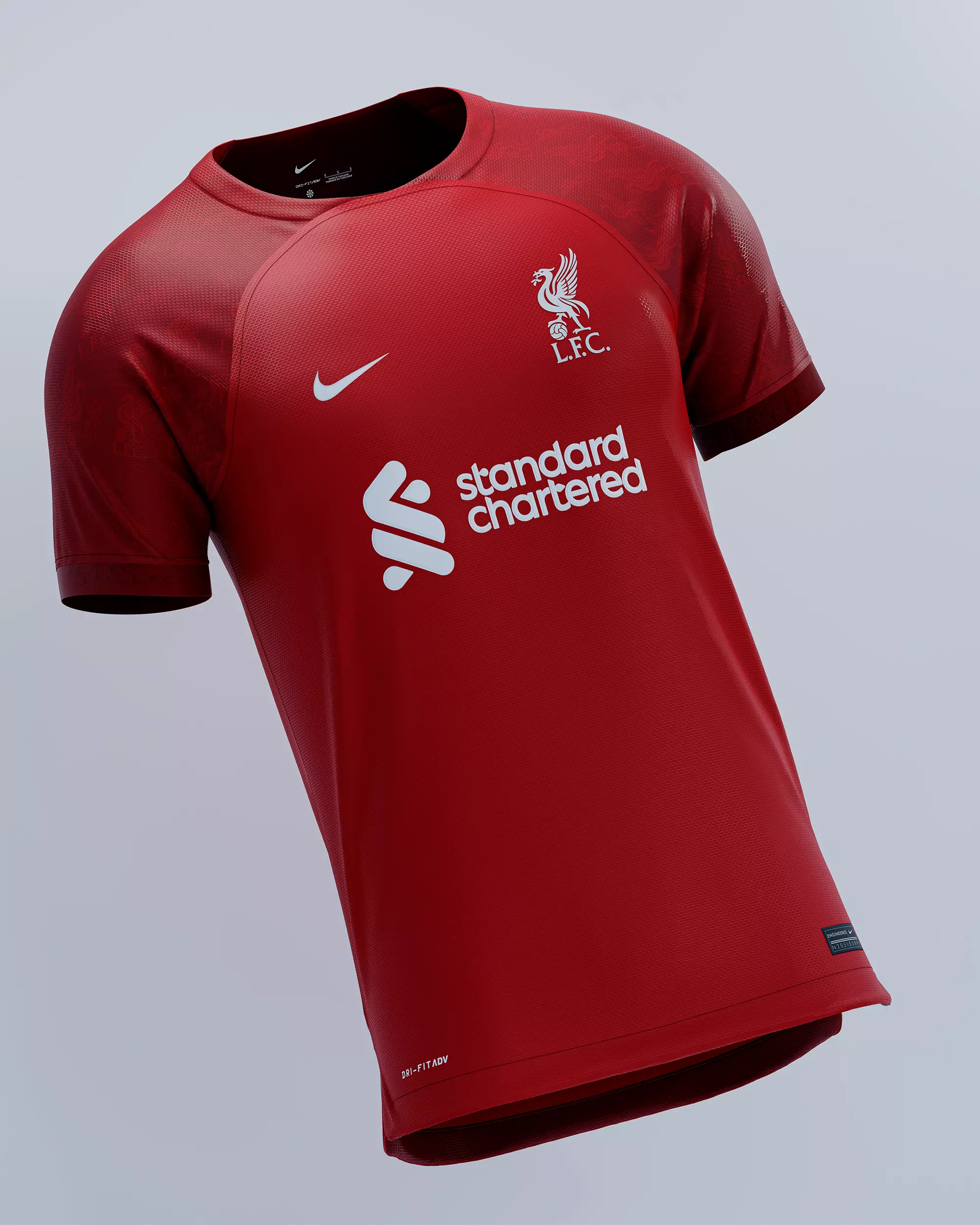 Nike Jersey Liverpool 2023 - CLO 3D 3D model_0