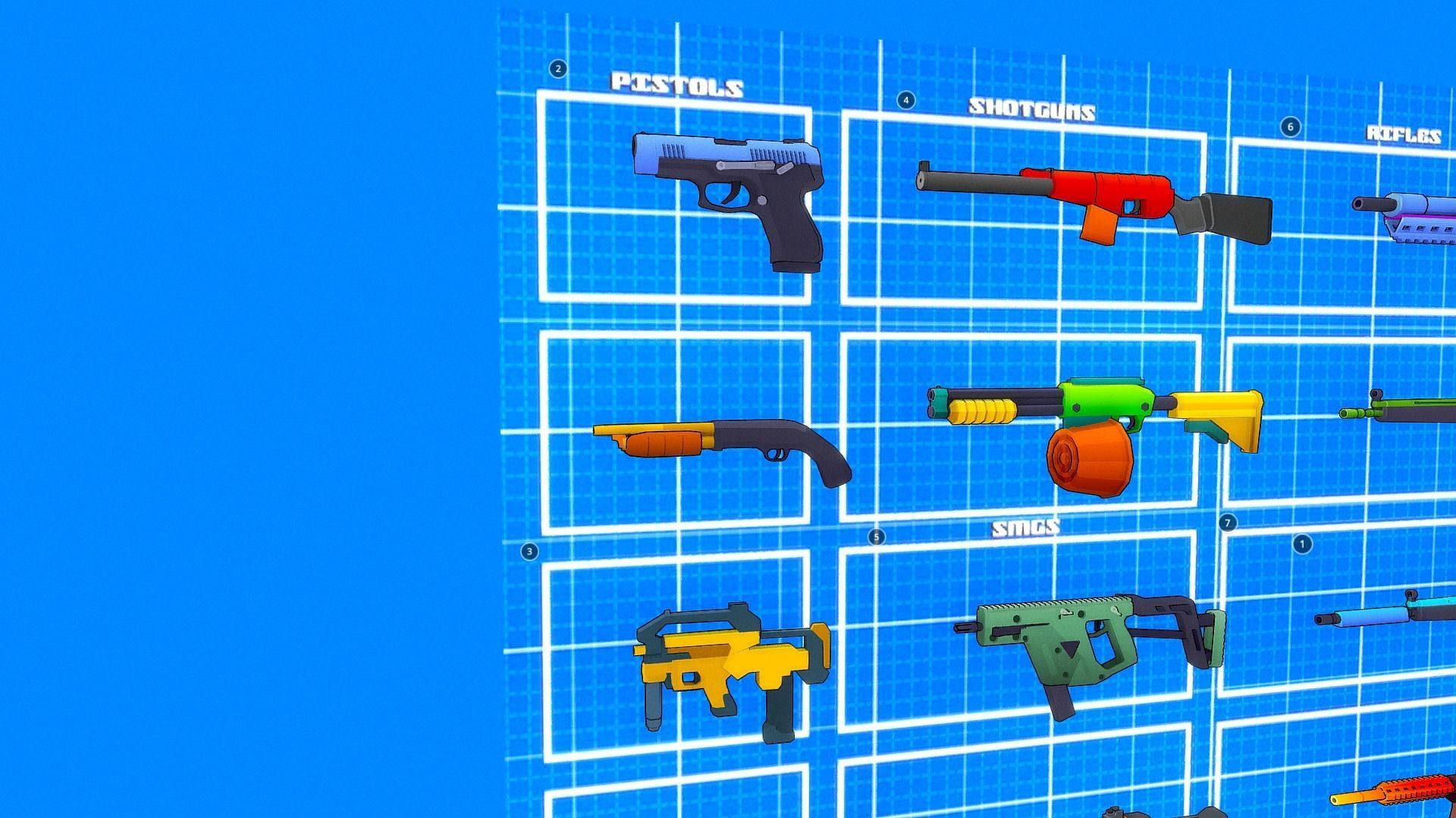 Stylize Low Poly Weapon Pack Low-poly 3D model_1