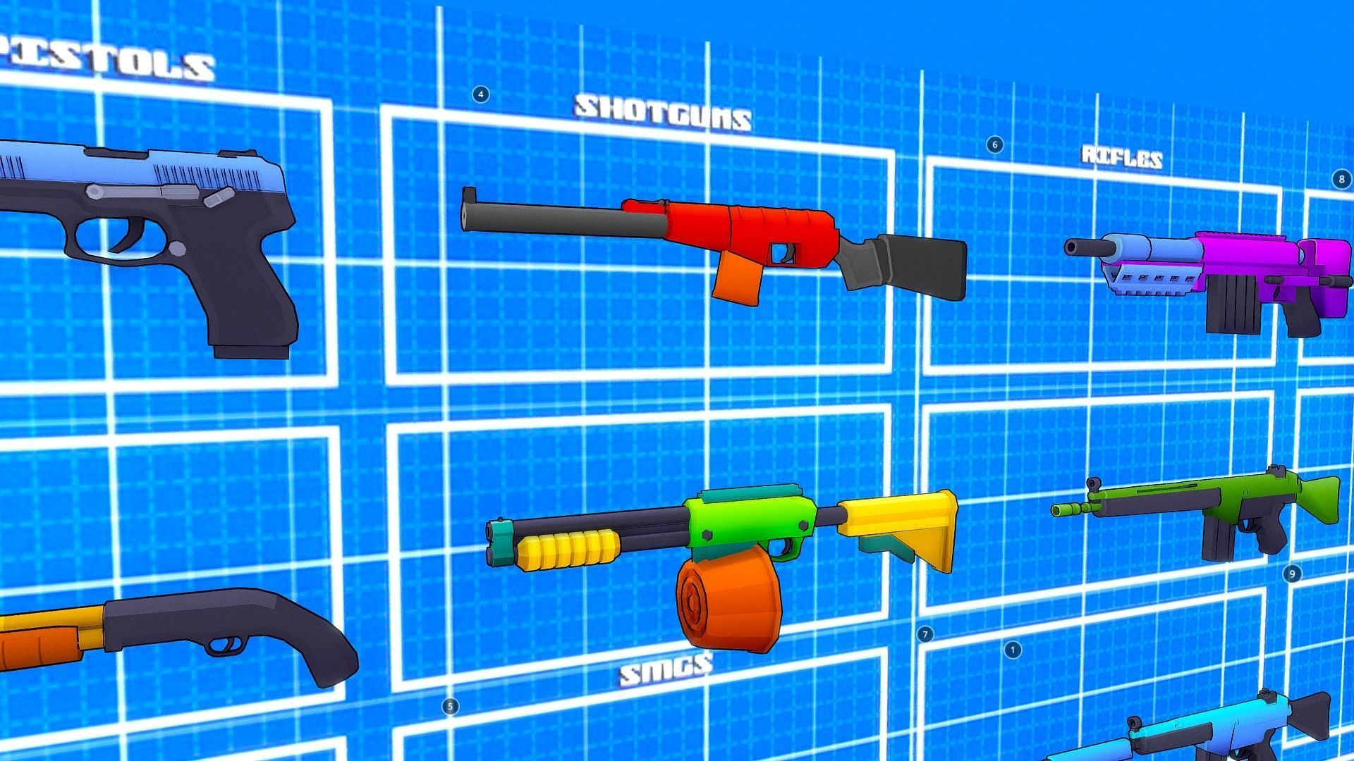Stylize Low Poly Weapon Pack Low-poly 3D model_3
