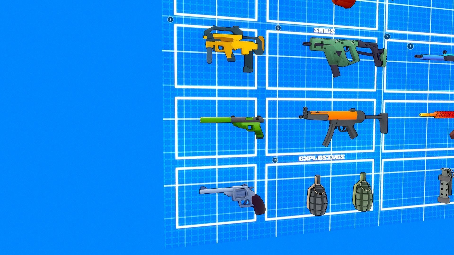 Stylize Low Poly Weapon Pack Low-poly 3D model_2